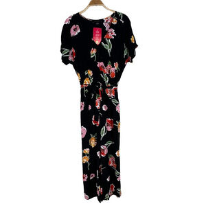 Sanctuary Size‎ Small Andi Wrap Jumpsuit Belted Black Floral NWT